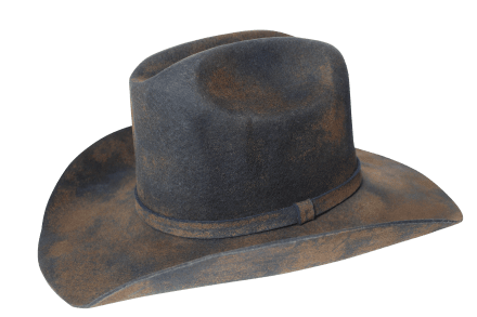Hoeden - Gårda Distressed Cowboy Hat (donker bruin)