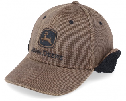 Cap - John Deere Oil Cotton Sherpa Lining (bruin)