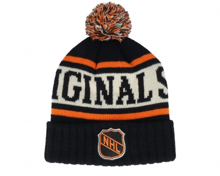 Muts - American Needle NHL Pillow Line Knit (zwart/wit/oranje)