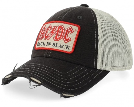 Kap - American Needle ACDC Orville Trucker (wit/zwart)