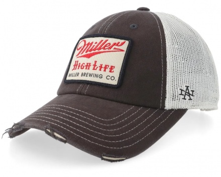 Kap - American Needle Miller High Life Trucker (donkergrijs/wit)