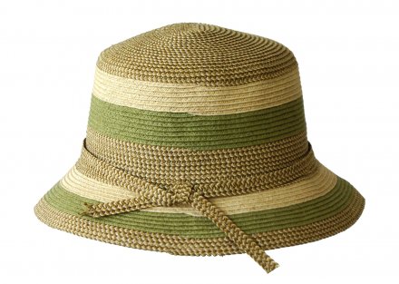 Hoeden - Jacaru Striped Short Brim Hat (groente/beige)