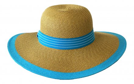 Hoeden - Jacaru Ribbon Detail Hat (blauw/beige)