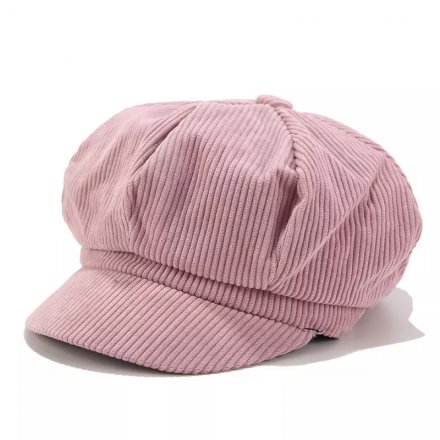 Flat cap - Gårda Carlisle Corduroy Cap (roze)