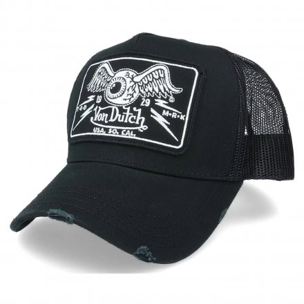 Kap - Von Dutch Square Patch Trucker (zwart)