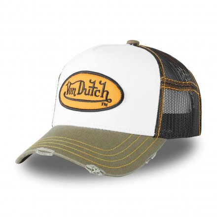 Kap - Von Dutch Oval Patch Sum Trucker (zwart/wit/groen)