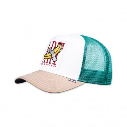 Kap - Djinns HFT Food Banana Trucker (wit/turkoois)