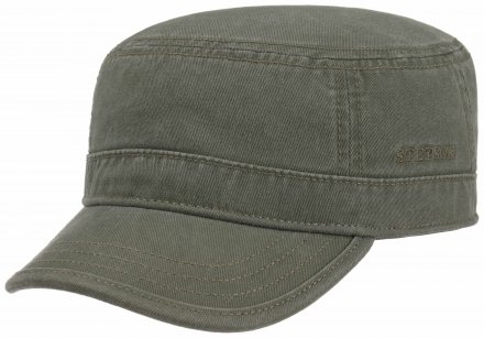 Flat cap - Stetson Army Cap Cotton (grijs)