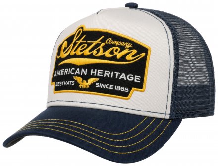 Caps - Stetson Trucker Cap American Heritage Vintage (blauw)