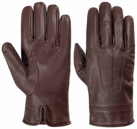 Handschoenen - Stetson Men's Goat Leather Gloves (bruin)