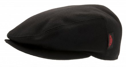 Flat cap - CTH Ericson Eric Sr Melton (zwart)
