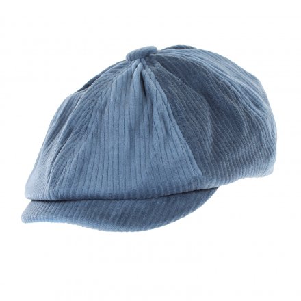 Flat cap - Gårda Belmont Corduroy Cap (blauw)