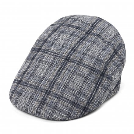 Flat cap - Gårda Forio Cotton Mix Flat Cap (blauw/grijs)