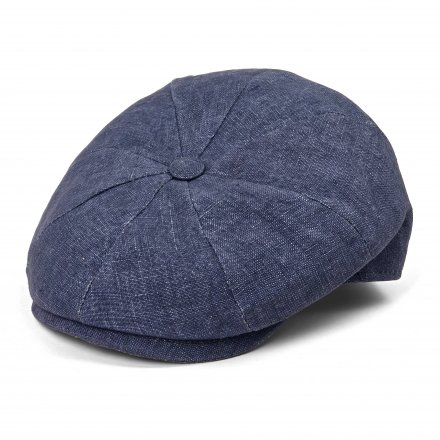 Flat cap - Gårda Vero Linen Newsboy Cap (blauw)