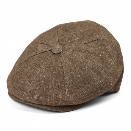 Flat cap - Gårda Vero Linen Newsboy Cap (bruin)