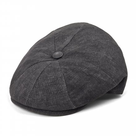 Flat cap - Gårda Vero Linen Newsboy Cap (donkergrijs)