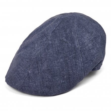 Flat cap - Gårda Tallone Linen Flat Cap (blauw)