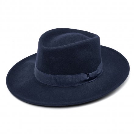 Hoeden - Gårda Napoli Fedora Wool Hat (marineblauw)