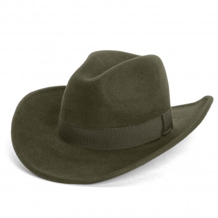 Hoeden - Gårda Pocatello Crushable Wool felt Western hat (groente)