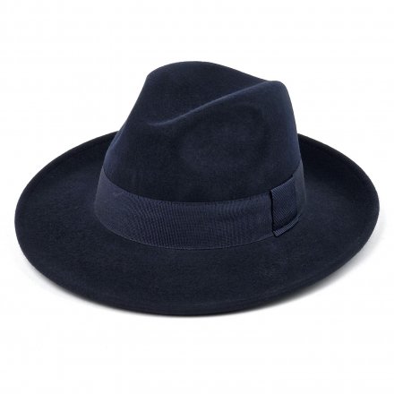 Hoeden - Gårda Volterra Fedora Wool Hat (marineblauw)
