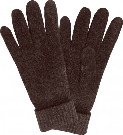 Handschoenen - HK Ladies Knitted Glove Wool/Angora (Bruin)