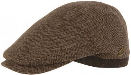 Flat cap - MJM Jordan Eco Merino Wool (bruin)