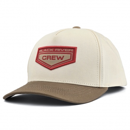 Kap - Black River Crew Cotton Snapback (gebroken wit/khaki)