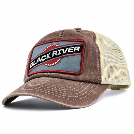Kap - Black River Dayton Washed Trucker (bruin)