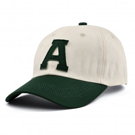 Kap - Gårda Letter Cap 'A' (wit/groen)