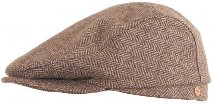 Flat cap - Mayser Frankie Herringbone (bruin)