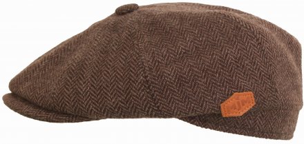 Flat cap - MJM Montreal Eco Merino Wool (bruin)