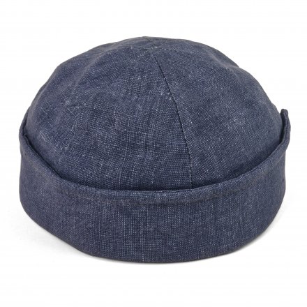 Muts - Gårda Cavo Linen Docker Beanie (blauw)