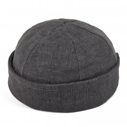 Muts - Gårda Cavo Linen Docker Beanie (Donkergrijs)