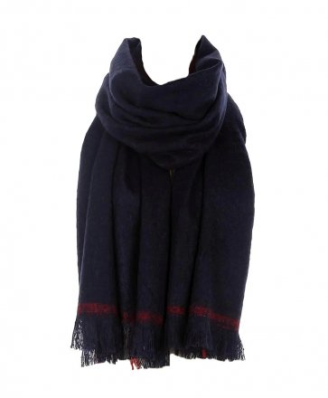 Sjaals - Gårda Women's Frayed Wrap (Navy)