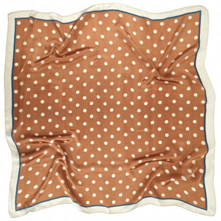 Sjaaltje - Gårda Polka Dot Satin Scarf (oranje)