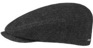 Flat cap - Stetson Kent Cotton (zwart)