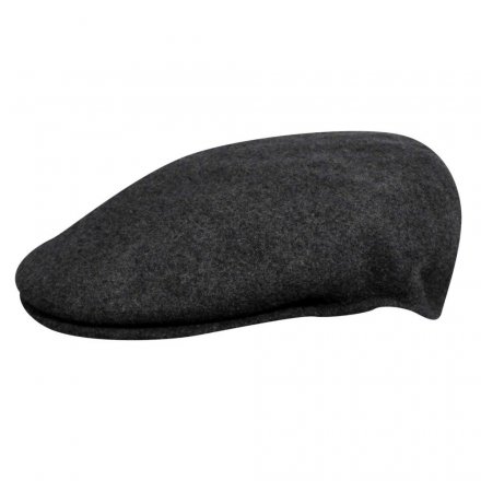 Flat cap - Kangol Wool 504 (donkergrijs)