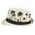 Hoeden - Gårda Trilby Strohoed Palmbomen (offwhite)