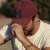 Kap - Gårda Letter Cap 'M' (bordeaux/blauw)