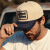 Kap - Black River Denver Cotton Snapback (crème/marineblauw)