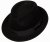Hoeden - Gårda Padua Trilby Wool Hat (zwart)