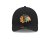 Kap - New Era Chicago Blackhawks 9FORTY M-Crown (zwart)