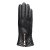 Handschoenen - HK Women's Hairsheep Leather Glove with Gold Zip (Zwart)