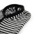 Bivakmuts - Gårda Valloire Striped Wool Mix Balaclava (zwart/wit)