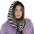 Bivakmuts - Gårda Valloire Striped Wool Mix Balaclava (zwart/wit)
