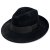 Hoeden - Gårda Volterra Fedora Wool Hat (zwart)