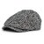 Flat cap - Gårda Coulter Newsboy (zwart/wit)