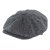 Flat cap - Gårda Premium Oakham Wool Newsboy (zwart/wit)