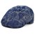 Flat cap - Gårda Phineas Floral Sixpence (blauw)