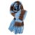 Sjaals - Gårda Dinibor Striped Scarf (blauw/bruin)